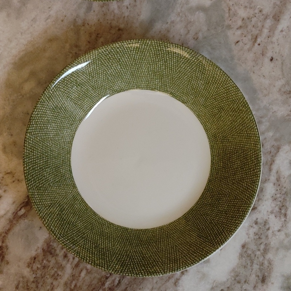 2 Pier 1 England Angleterre Textured Bands 7.75" diameter Bowl